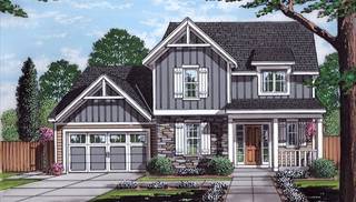 Front Elevation Rendering by DFD House Plans